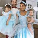 3 x Light Blue Headband for Women 2 inch Wide Thick Blue Head Bands for Women's Hair Non Slip Fashion Womens Headband Satin Cute Light Blue Headbands for Girls