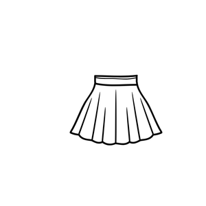 New Fashion Small Black Woman's Mini Skirt, S