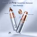 Facial Hair Removal for Women, Facial Eyebrow Trimmer, 2-in-1 Face Shaver, Painless Facial Razor for Lip, Chin, Peach Fuzz