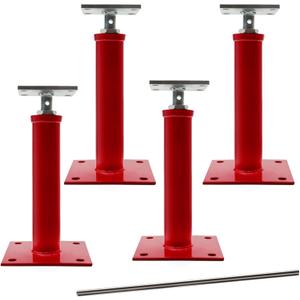 House Jacks for Leveling Crawlspace, 11" -16" Height Range，9920 lbs to 6860 lbs Height Capacity (Each)，Floor Jacks Joist Beam Brace for Cellar Ceiling,4 Pack 
