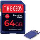 THE CEO Memory Card Ultra SDHC UHS-I 90MB/s  High-Speed & Reliable Camera Card - Class 10 for Fast Read/Write Ideal for Full HD Video & Photography- Get a Durable 64GB SD Card for Long-Term Storage (Blue)