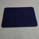 MicoYang Silicone Dish Drying Mat for Multiple Usage,Easy clean,Eco-friendly,Heat-resistant Silicone Mat for Kitchen Counter or Sink,Refrigerator or drawer liner Navy Blue L 16 inches x 12 inches