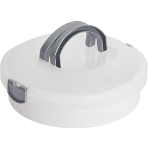 Juvale Pie Carrier with Lid & Handle - 12 x 4 in, White Round Plastic - Reusable Plastic Pie Container with Lid for Transport - Cake Carrier & Round Cake Holder