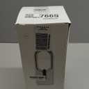 Desk Fan Bladeless, 11.8 Inch Office Fan Small, Quiet, 3 Speed Adjustment, Touch Control, Easy to Clean, Desk Fans Small Quiet, Ideal for Office, Living Room, Bedroom (White/Gold)