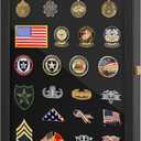 18x13 Pin Display Case Pin Collection Display Case with 98% UV Protection Acrylic Door for Military Medals, Jewelry Pins, Pin Gift, Insignia Ribbons, Beach Tags, Pin Collectibles