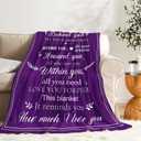 Birthday Gifts for Women - Gifts for Woman Birthday Unique - Happy Bday Decorations for Women - Womens Birth Day Gifts - Bday Gift for Wife Mom Sister Grandma - Purple Birth Day Blanket 50''x60''