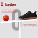 Non Slip Work Shoes for Women Wide Toe Box Food Service Shoes for Chef Kitchen, Restaurant, Hospital Black Slip Resistant Walking Zero Drop Sneakers 5w - 11w