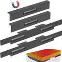 Wind Guards for Blackstone 22 inch Griddle, Magnetic Wind Screens, Blackstone Griddle Accessories, Fit with Hood, Rear Grease Cup and Side Shelf, Heat Shield for Side Table, Grilling Gifts, Black (14.4" x 1.9" x 1.3")