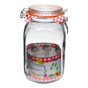 Airtight Glass Container with Clip Lid, Set Of 2