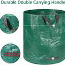Reusable Yard Waste Bags, 3 Pack 72 Gallon Lawn Leaf Bags with Reinforced Carry Handles Heavy Duty Garden Waste Bags Camping Yard Recycling Trash Bags for Debris Leaves Grass (3-Pack 72 Gallon)