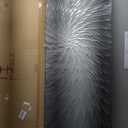 AMEI Art, 24X48 Inch Hand Painted Acrylic Wall Art Modern Artwork Art Wood Inside Framed Hanging Wall Decoration Textured Abstract Floral Oil Paintings (Elegant Gray)