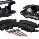 Wilwood Brake Caliper, D52, 2 Piston, Forged Aluminum, Black Powder Coat, 7.060 in Floating Mount, GM 1968-96, Kit