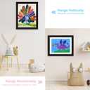 [2 Pack] Kids Art Frames, 10x12.5 Front Opening Kids Artwork Frames Changeable, Displays 8.5x11 With Mat and 10x12.5 Without Mat, Holds 50 Pcs, for 3D Picture, Crafts, Hanging Art, Portfolio Storage
