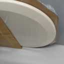 Bemis 500EC Durable Wood Toilet Seat with Easy Clean Hinges, Made in USA, Round, Almond