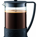 Bodum 51oz Brazil French Press Coffee Maker, High-Heat Borosilicate Glass, Black - Made in Portugal