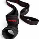 Quad Stretch Strap with Secure Ankle Support  4-Loop Quad & Hip Flexor Stretch Band for Physical Therapy, Mobility & Post-Workout Recovery, Non-Elastic Leg Stretching Strap for Home & Gym