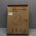 Toilet Seat Round Soft Close16.5'', Toilet Lid Slow Close Quiet No Slam, Easy Installation & ReleaseSafe PP Material Easy Clean, Comfortable Ergonomic Design, 2 Years Support, White Plastic