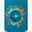 Travelkin Luggage Covers For Suitcase Tsa Approved,Suitcase Cover Protector Fit 18-32 Inch Luggage (Dreaming Blue, L) Pack of 3