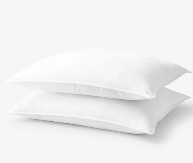 Bed Pillows for Sleeping, Set of 2, Cooling Hotel Quality, Gusseted Pillow for Back, Stomach or Side Sleepers, 3' x 27" ( Grey )
