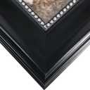 GraduationMall 8x10 Picture Frames, Real Glass, Display Photos for Wall or Tabletop, Black with Silver Beads, 2-Pack