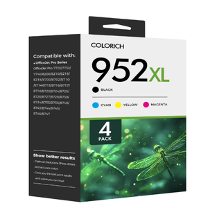 952XL Ink Cartridges Combo Pack Compatible Replacement for HP 952 Ink Cartridges 952 XL HP952XL 8710 7740 8720 8715 Printer for OfficeJet 8725 8210 8702 8740 7720 8730 8216 Cyan Magenta Yellow