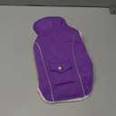 Malier Dog Winter Coat, Windproof Dog Cold Weather Coats with Real Pocket, Winter Extra Warm Pet Coat Fleece Jacket Reflective Clothes for Small Medium Large Dogs and Puppy (Purple, X-Small)