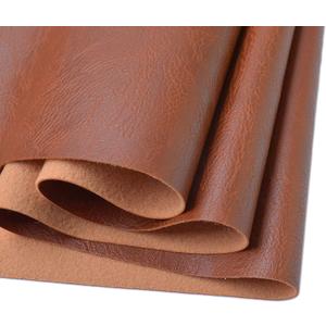 Wento Thick 3 Yard Faux Leather Fabric Soft Skin Grain PU Leather for Furniture Cover Reupholster Sofa Chairs Cushions Vinyl Upholstery (3 Yards, Cinnamon Brown)