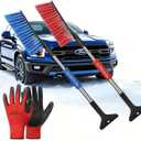 Nexcrate 24" Snow Brush and Ice Scraper for Car Windshield, a Detachable and Portable Snow Scraper for Car with Ergonomic Anti-Slip Grip for Cars, SUVs