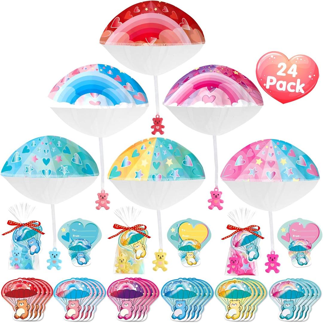 24 Pcs Mixed Bear Plastic Buttons 1 Hole For Parachute