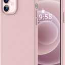 LOVE 3000 Designed for iPhone 12 Case/iPhone 12 Pro Case, Premium Silicone with [Soft Anti-Scratch Microfiber Lining] Shockproof Protective Phone Case for Men Women Girls 6.1", Pink Sand