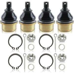 MOTOALL Upper/Lower Ball Joint kit Fit for Honda TRX 420/450 / 500/650 / 680 Foreman Rubicon Rincon 1998 1999 2000-2017 51375-HP5-601 Pack of 4