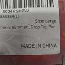 SOLY HUX Women's Summer Tank Tops Hollow Out Scallop Trim Sleeveless Vest Crop Top (Pure Red), Large