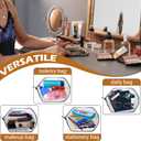 60th Birthday Gift for Women 1966 Year Gifts Idea Makeup Bag 60-Year-Old Decoration Gifts for Grandma Wife Aunt Friend Cosmetic Bag Organizer Zipper Pouch Gift for Retirement Anniversary