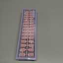 2 x Press on Nails, Medium Coffin French Soft Gel Nail Tips, 256pcs French Tip Press on Nails Pink, No Need to File Tips Pre-lasting, Full Cover Fake Nails Extension for Women Nail Art DIY 16 Sizes