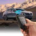 Fits the remote for Cadillac key fob cover perfectly, Compatible with Cadillac ESCALADE XT4 XT5 XT6 CT4 CT5 CT6 ATS 5 Button Key Protector Fob Chain Case Shell/Black