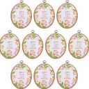 PATIKIL 10 Pieces 6.3"x4.7" Embroidery Hoops Frame Imitated Wood Oval Cross Stitch Hoop Ring for Embroidery Art Craft Handy Sewing Decoration