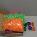 PLULON 4 Pack Colored Afro Wig with Heart Sunglasses Hair Cap for Women Men, Funny Curly Afro Wigs Disco Hippie Party Hairpieces for Halloween Costume Cosplay Party Carnival Music Festival Decor (Orange, Hot Pink, Green, Purple)