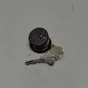 Summit DOORWARE Mortise Cylinders for Adams Rite Commercial Storefront Door Lock | High Grade 4036 Cylinder Lock Replacement with Trim Rings & Keys | Duronotic Finish