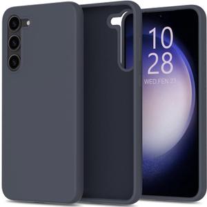 bemal for Samsung Galaxy S25 Plus Case - Smooth Silky Liquid Silicone - Slim Fit Soft Microfiber Lining - Designed for Women and Girls - Shockproof Protective Phone Cover 6.6"- Dark Grey