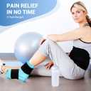 Comfytemp Ankle Foot Ice Pack Wrap for Plantar Fasciitis Relief, Ankles Brace for Sprain, Heel Spur, Swelling, Achilles Tendonitis, Cold Bag for Injuries Reusable, Hot Cold Compress, 1 Pack (Blue)