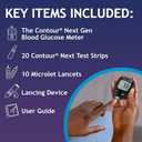 Ascensia CONTOUR NEXT GEN Blood Glucose Monitor All-In-One Kit with 20 Test Strips, Accurate Blood Sugar Monitor, Easy-to-Use Glucose Meter, Portable and Reliable Diabetes Testing Kit