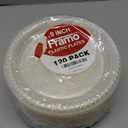 Disposable Clear Plastic Plates In Bulk for Party and Dinner,And For Any Occasion, Microwaveable, BBQ, Travel, and Events (9 Inch 120 Count)