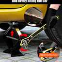 2.0-ton Scissor Jack in Your car's Roadside Emergency kit, Must-Have Spare tire Replacement Stand Tool for Your Vehicle, Telescoping Lug Nut Removal Tool, Ratchet Wrench, Tire Pressure Gauge (2.0T)