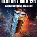 Football Fan 20 Oz Insulated Travel Coffee Cup Mug Tumbler with Lid Themed Merch Shop Men Women Sport Stuff Gear Apparel Packers Team Desk Decor Accessories Husband Boyfriend Dad Unique Birthday Gifts