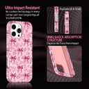 Casetego for iPhone 16 Pro Max Case,Compatible with MagSafe,[Military Grade Drop Test] Full Body Protection Slim Shockproof Rugged Marble Women Girls Case for iPhone 16 Pro Max 6.9 inch,Gold Bowknot