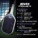Selkirk Sport SLK Evo Pickleball Paddles | Evo Power, Control and Hybrid | Fiberglass or Carbon Fiber Pickleball Paddle (XL (Elongated Shape))