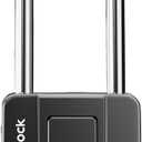 2.76 in Long Shackle Combination Lock for Outdoor & Indoor | Heavy Duty, Weatherproof, 4-Digit Security | Padlock for Gates, Fences, Sheds, Lockers, Storage | 1-Pack, Black