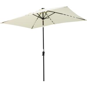 Helios&Hestia 6.5x10 ft Solar Powered Rectangular Outdoor Market Patio Umbrella with LED Lights and Tilt, Providing Shade for Rectangle Tables for Garden, Deck, Pool