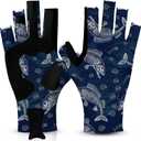 Riverruns Fishing Gloves UPF 50+ Sun Gloves UV Protection Men Women for Outdoor, Kayaking, Rowing, Paddling, Canoeing, Hiking, XL