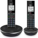 VTech LS6381-2 Bluetooth Speaker with Echo Cancellation, Noise Reduction, Music Streaming, PC/Landline/Cellular Calls, Paired with DECT6.0 Cordless Handset, Answering System, Smart Call Blocker,Black